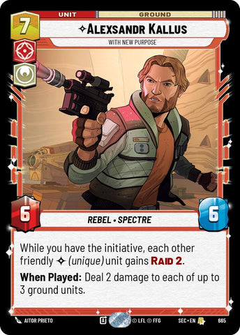 Alexsandr Kallus - With New Purpose (Foil) (665) (665) [Secrets of Power] - The Mythic Store | 24h Order Processing