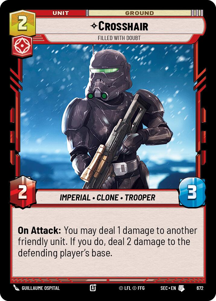 Crosshair - Filled With Doubt (Foil) (672) (672) [Secrets of Power] - The Mythic Store | 24h Order Processing