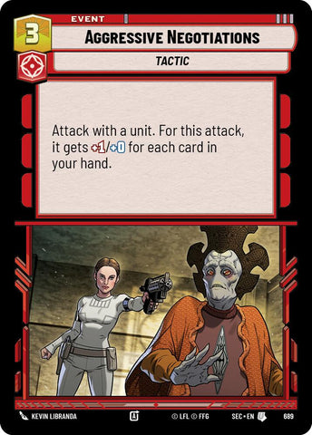 Aggressive Negotiations (689) (Foil) (689) [Secrets of Power] - The Mythic Store | 24h Order Processing