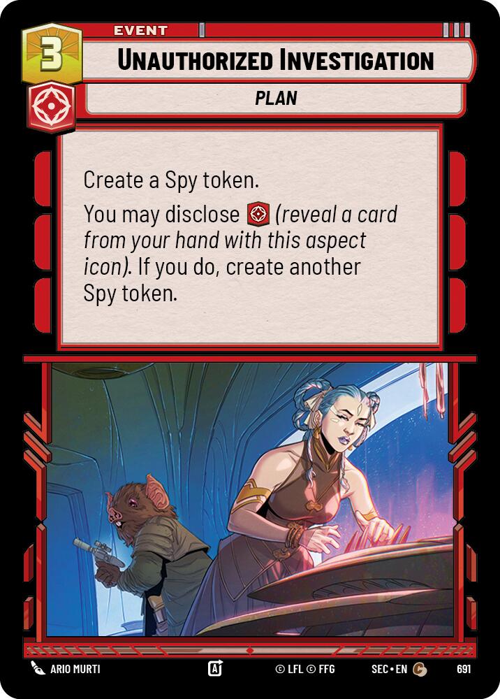 Unauthorized Investigation (691) (Foil) (691) [Secrets of Power] - The Mythic Store | 24h Order Processing