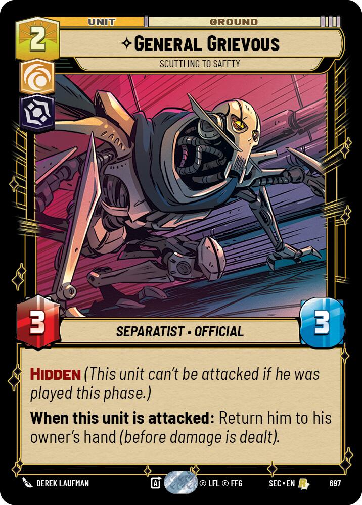 General Grievous - Scuttling to Safety (Foil) (697) (697) [Secrets of Power] - The Mythic Store | 24h Order Processing