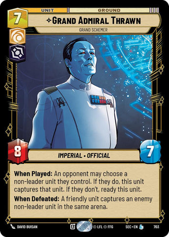 Grand Admiral Thrawn - Grand Schemer (Foil) (703) (703) [Secrets of Power] - The Mythic Store | 24h Order Processing