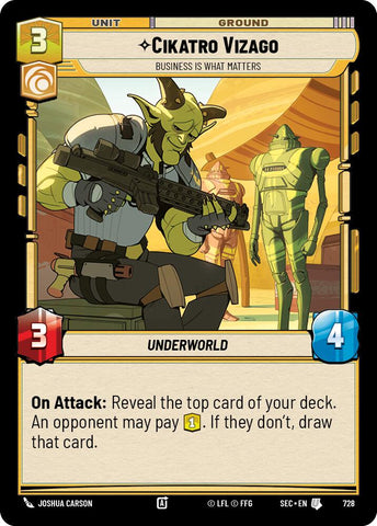 Cikatro Vizago - Business is What Matters (Foil) (728) (728) [Secrets of Power] - The Mythic Store | 24h Order Processing