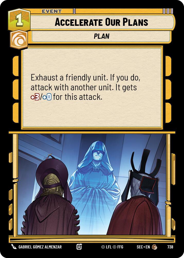 Accelerate Our Plans (738) (Foil) (738) [Secrets of Power] - The Mythic Store | 24h Order Processing