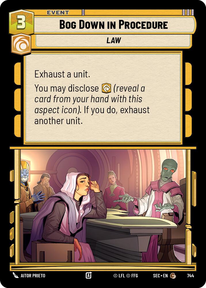 Bog Down in Procedure (744) (Foil) (744) [Secrets of Power] - The Mythic Store | 24h Order Processing