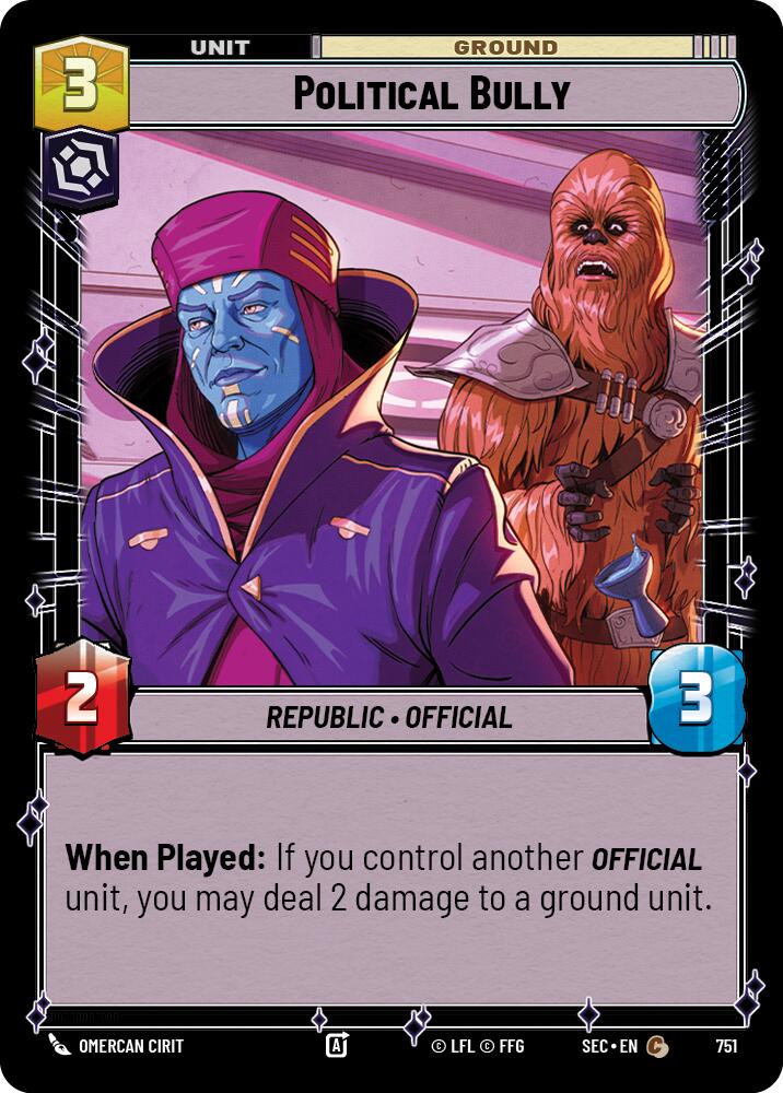 Political Bully (751) (Foil) (751) [Secrets of Power] - The Mythic Store | 24h Order Processing