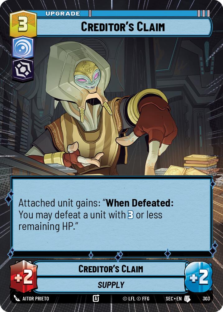 Creditor's Claim (303) (Hyperspace) (303) [Secrets of Power] - The Mythic Store | 24h Order Processing