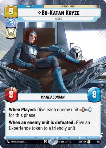 Bo-Katan Kryze - Katan Kryze (315) - Alone (Hyperspace) (315) (315) [Secrets of Power] - The Mythic Store | 24h Order Processing