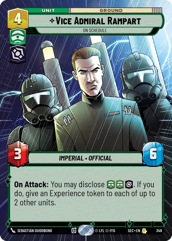 Vice Admiral Rampart - On Schedule (Hyperspace) (349) (349) [Secrets of Power] - The Mythic Store | 24h Order Processing