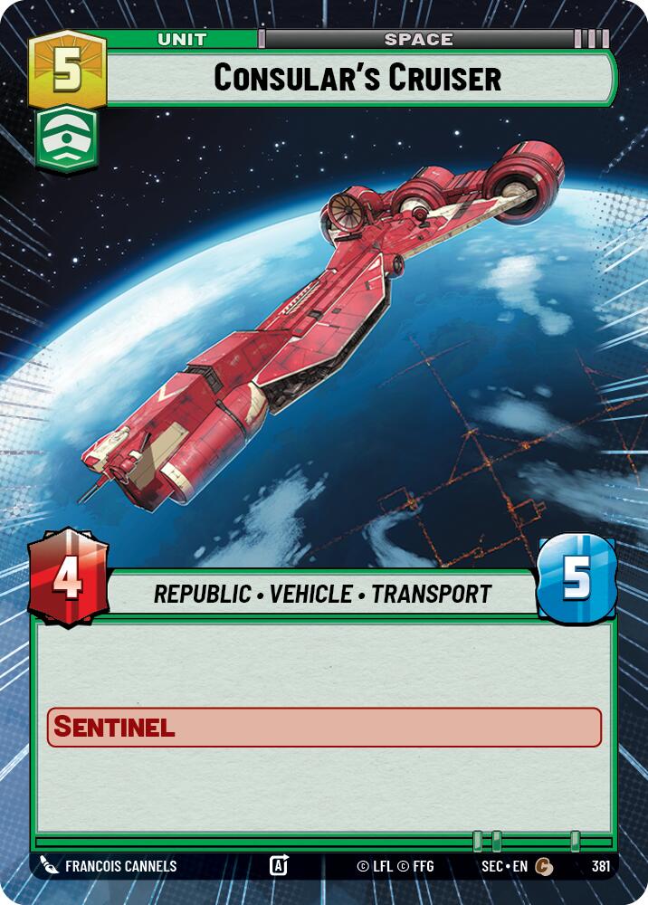 Consular's Cruiser (381) (Hyperspace) (381) [Secrets of Power] - The Mythic Store | 24h Order Processing