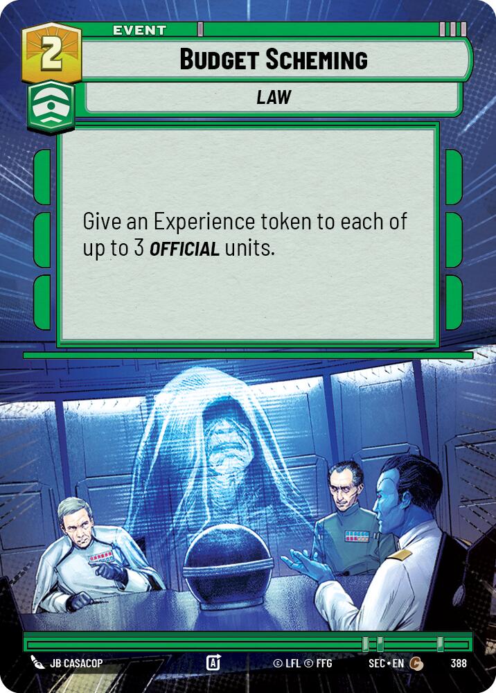 Budget Scheming (388) (Hyperspace) (388) [Secrets of Power] - The Mythic Store | 24h Order Processing