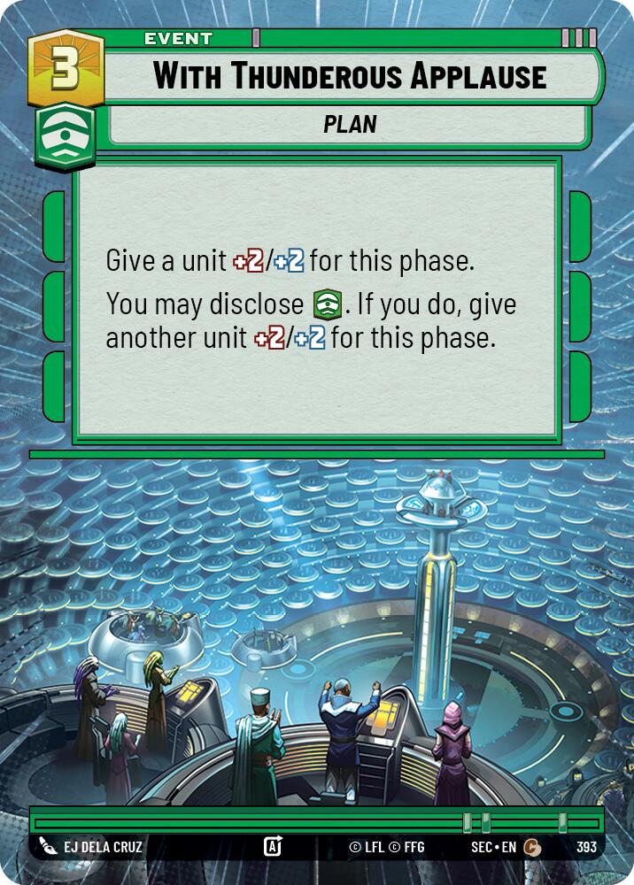 With Thunderous Applause (393) (Hyperspace) (393) [Secrets of Power] - The Mythic Store | 24h Order Processing