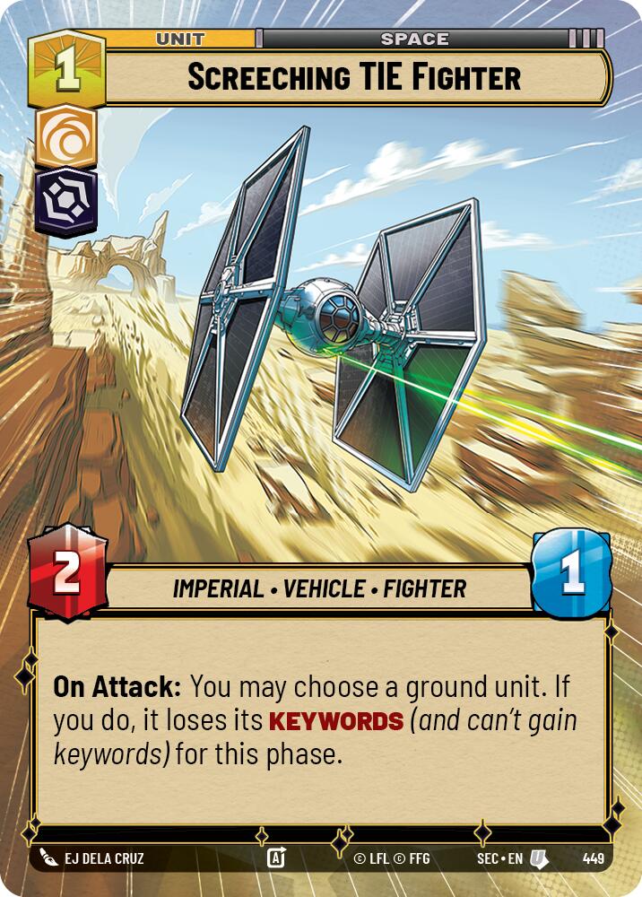 Screeching TIE Fighter (449) (Hyperspace) (449) [Secrets of Power] - The Mythic Store | 24h Order Processing