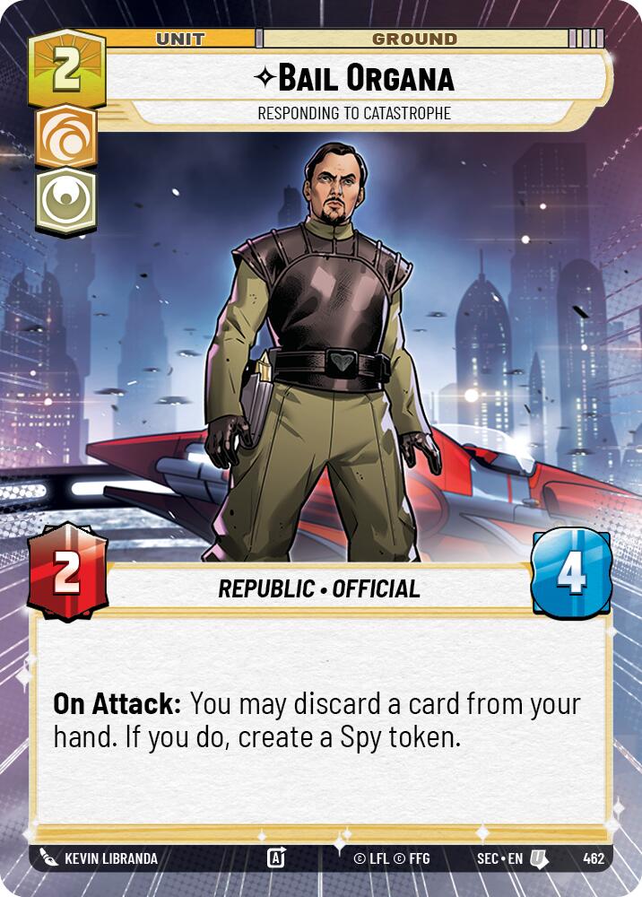 Bail Organa - Responding to Catastrophe (Hyperspace) (462) (462) [Secrets of Power] - The Mythic Store | 24h Order Processing