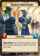 Duchess's Investigators (487) (Hyperspace) (487) [Secrets of Power] - The Mythic Store | 24h Order Processing