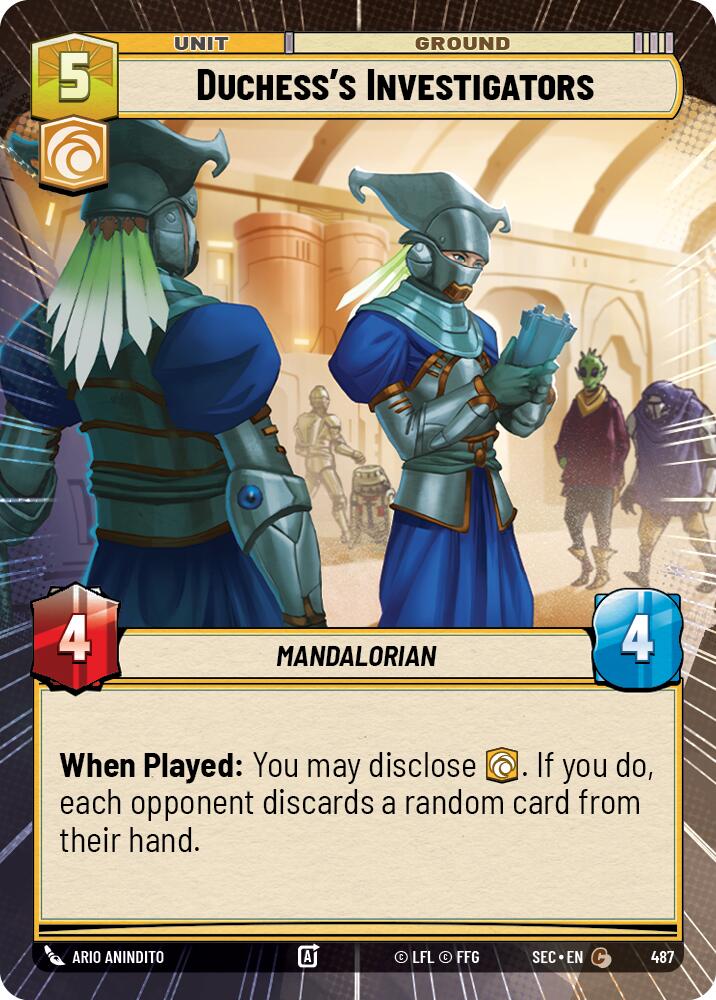 Duchess's Investigators (487) (Hyperspace) (487) [Secrets of Power] - The Mythic Store | 24h Order Processing
