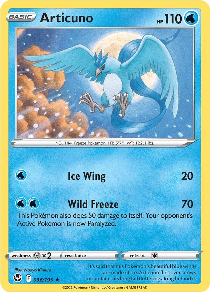 Articuno (036/195) [Sword & Shield: Silver Tempest] - The Mythic Store | 24h Order Processing