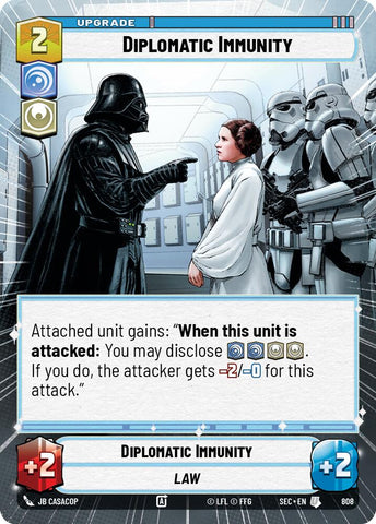 Diplomatic Immunity (808) (Hyperspace Foil) (808) [Secrets of Power] - The Mythic Store | 24h Order Processing
