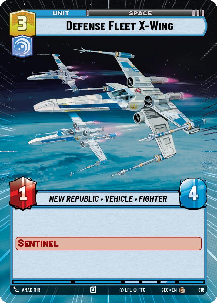 Defense Fleet X-Wing - Wing (816) (Hyperspace Foil) (816) (816) [Secrets of Power] - The Mythic Store | 24h Order Processing