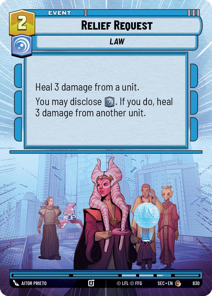Relief Request (830) (Hyperspace Foil) (830) [Secrets of Power] - The Mythic Store | 24h Order Processing