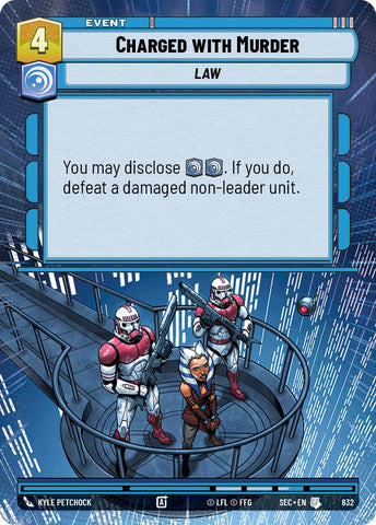 Charged with Murder (832) (Hyperspace Foil) (832) [Secrets of Power] - The Mythic Store | 24h Order Processing