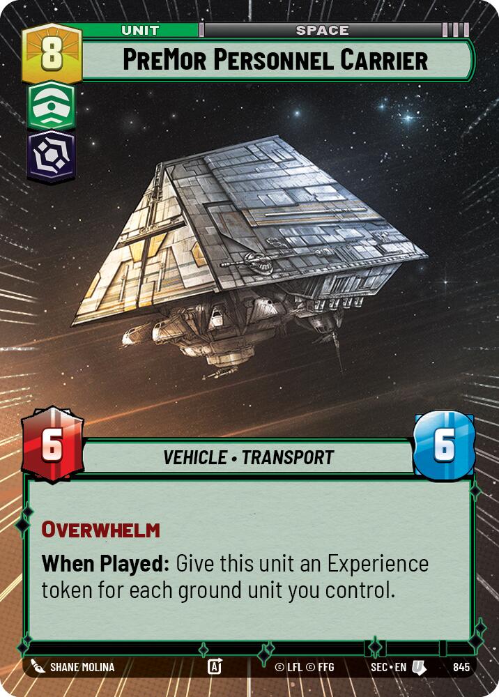 PreMor Personnel Carrier (845) (Hyperspace Foil) (845) [Secrets of Power] - The Mythic Store | 24h Order Processing