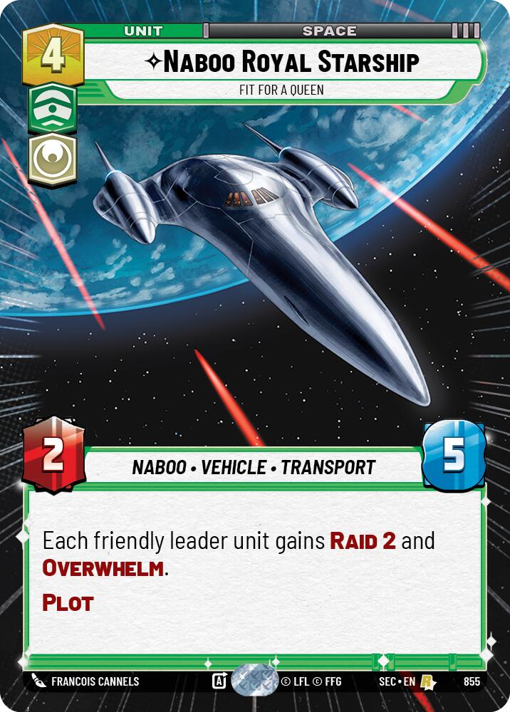 Naboo Royal Starship - Fit For A Queen (Hyperspace Foil) (855) (855) [Secrets of Power] - The Mythic Store | 24h Order Processing