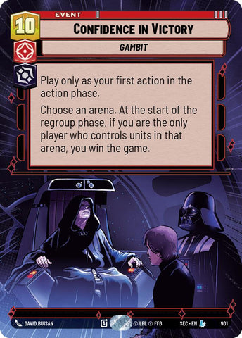 Confidence in Victory (901) (Hyperspace Foil) (901) [Secrets of Power] - The Mythic Store | 24h Order Processing