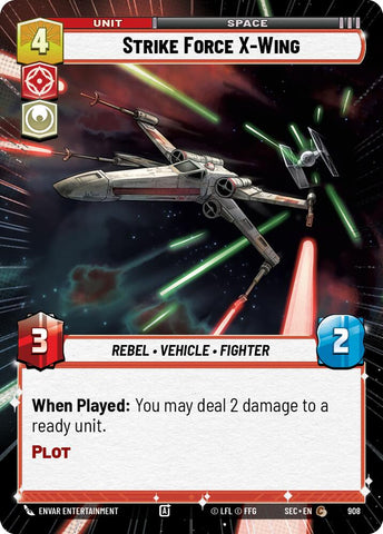 Strike Force X-Wing - Wing (908) (Hyperspace Foil) (908) (908) [Secrets of Power] - The Mythic Store | 24h Order Processing