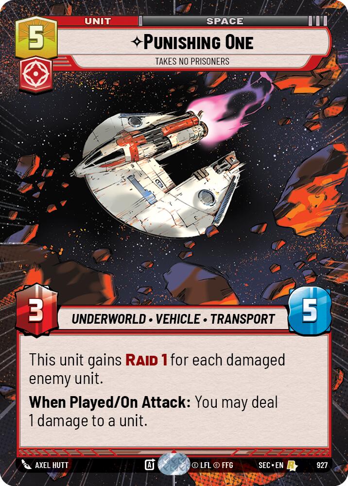 Punishing One - Takes No Prisoners (Hyperspace Foil) (927) (927) [Secrets of Power] - The Mythic Store | 24h Order Processing