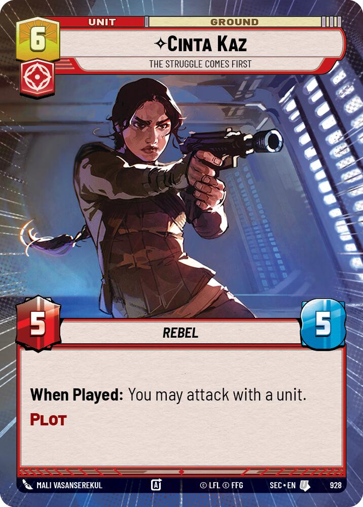 Cinta Kaz - The Struggle Comes First (Hyperspace Foil) (928) (928) [Secrets of Power] - The Mythic Store | 24h Order Processing