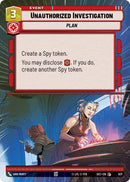 Unauthorized Investigation (937) (Hyperspace Foil) (937) [Secrets of Power] - The Mythic Store | 24h Order Processing