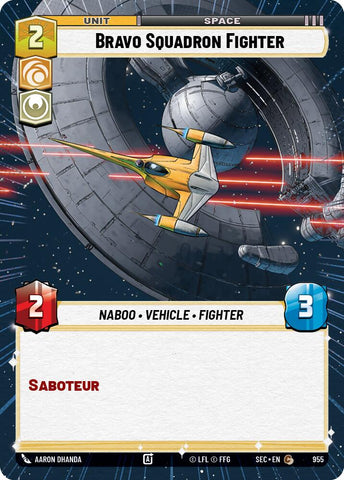 Bravo Squadron Fighter (955) (Hyperspace Foil) (955) [Secrets of Power] - The Mythic Store | 24h Order Processing