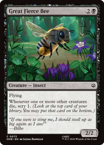 Great Fierce Bee [The Hobbit] - The Mythic Store | 24h Order Processing