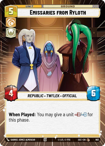 Emissaries from Ryloth (962) (Hyperspace Foil) (962) [Secrets of Power] - The Mythic Store | 24h Order Processing