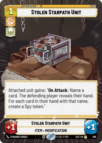 Stolen Starpath Unit (966) (Hyperspace Foil) (966) [Secrets of Power] - The Mythic Store | 24h Order Processing
