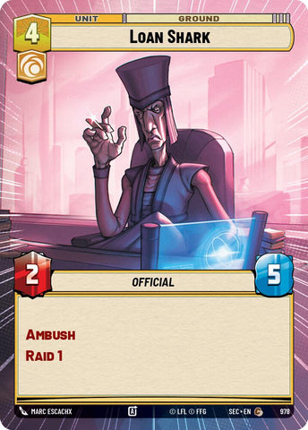 Loan Shark (978) (Hyperspace Foil) (978) [Secrets of Power] - The Mythic Store | 24h Order Processing