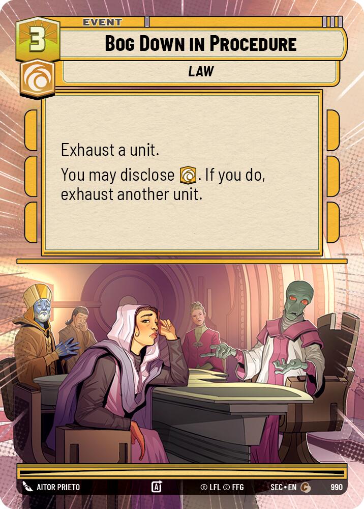 Bog Down in Procedure (990) (Hyperspace Foil) (990) [Secrets of Power] - The Mythic Store | 24h Order Processing
