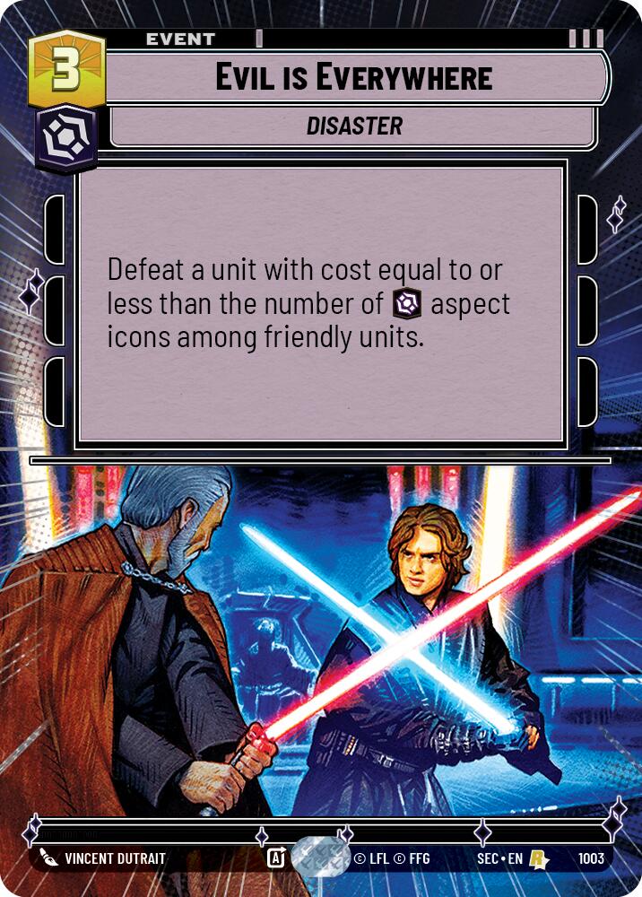 Evil is Everywhere (1003) (Hyperspace Foil) (1003) [Secrets of Power] - The Mythic Store | 24h Order Processing