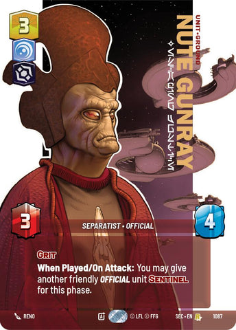 Nute Gunray - Escaping Justice (Prestige Foil) (1087) (1087) [Secrets of Power] - The Mythic Store | 24h Order Processing
