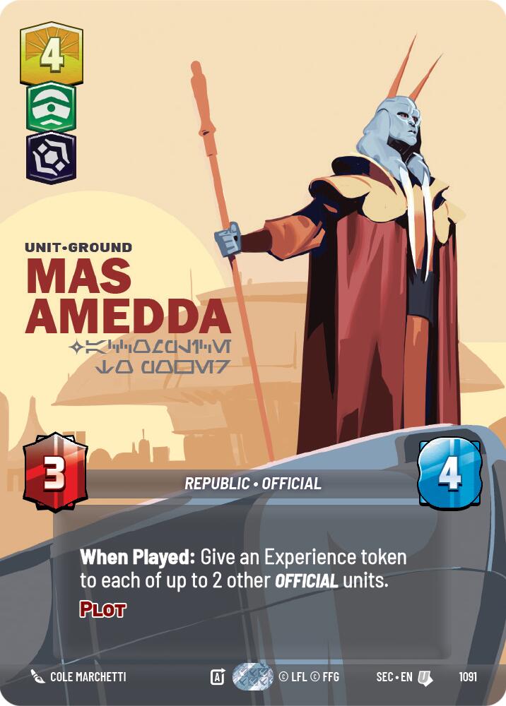 Mas Amedda - Accomplice to Power (Prestige Foil) (1091) (1091) [Secrets of Power] - The Mythic Store | 24h Order Processing