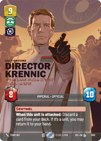 Director Krennic - I Lose Nothing But Time (Prestige Foil) (1093) (1093) [Secrets of Power] - The Mythic Store | 24h Order Processing
