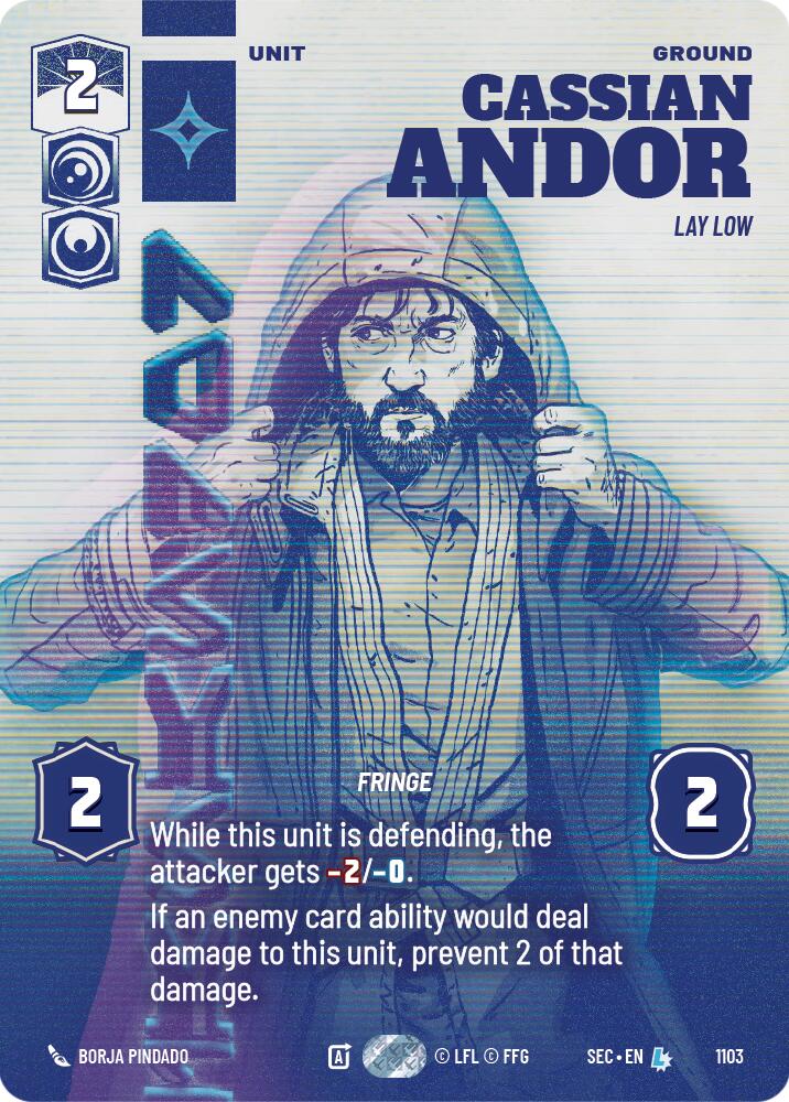Cassian Andor - Lay Low (Prestige Foil) (1103) (1103) [Secrets of Power] - The Mythic Store | 24h Order Processing