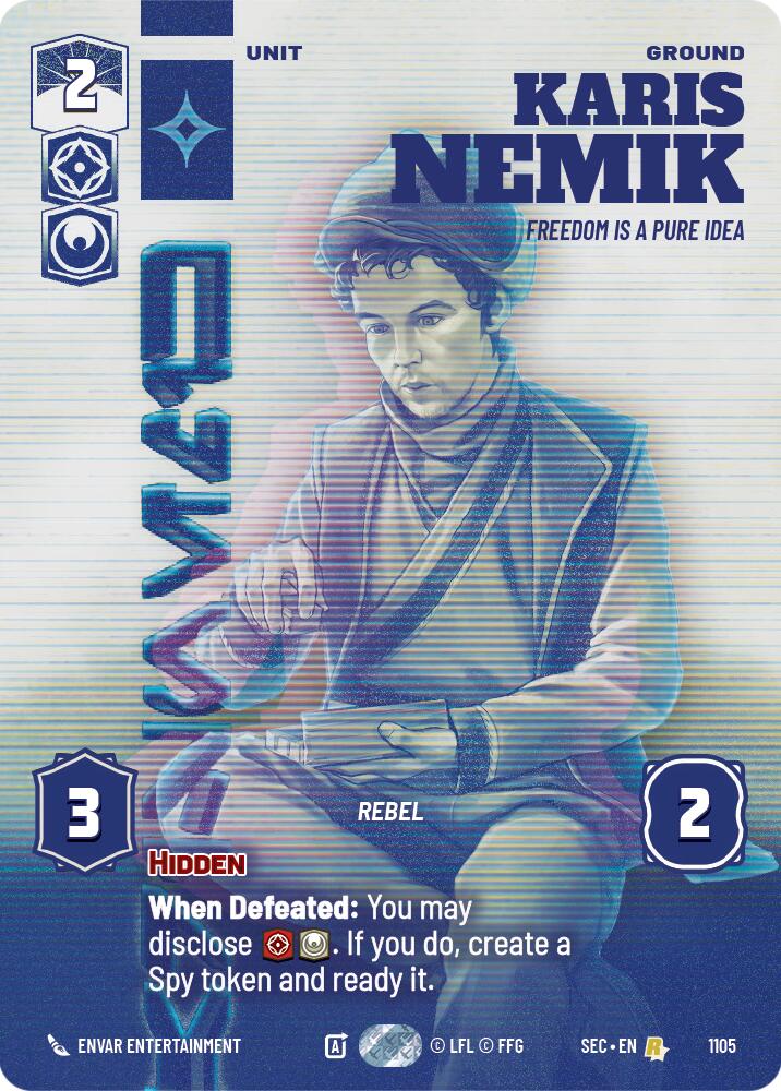 Karis Nemik - Freedom is a Pure Idea (Prestige Foil) (1105) (1105) [Secrets of Power] - The Mythic Store | 24h Order Processing