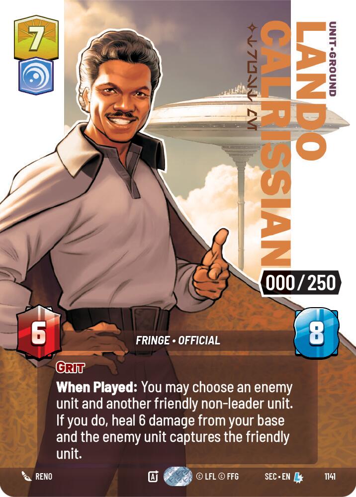 Lando Calrissian - Trust Me (Serialized: 109/250) (1141) (1141) [Secrets of Power] - The Mythic Store | 24h Order Processing