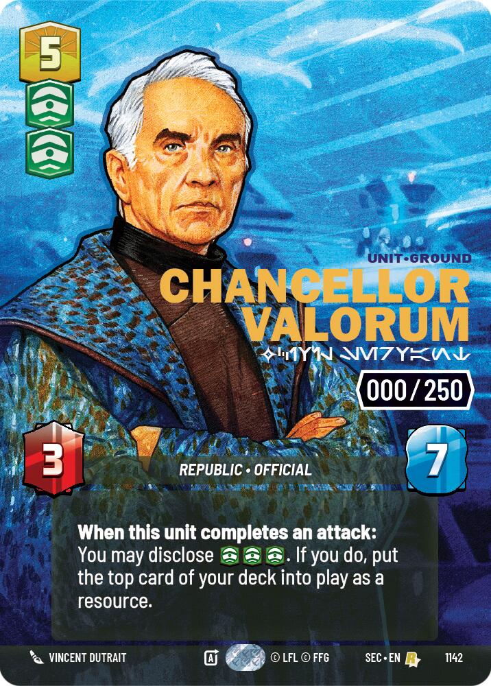 Chancellor Valorum - Civil Servant (Serialized) (1142) (1142) [Secrets of Power] - The Mythic Store | 24h Order Processing