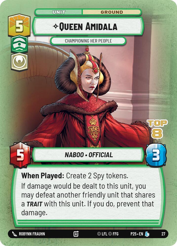 Queen Amidala - Championing Her People (Top 8) (27) (27) [Secrets of Power: Weekly Play] - The Mythic Store | 24h Order Processing