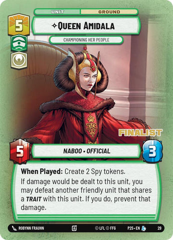 Queen Amidala - Championing Her People (Finalist) (29) (29) [Organized Play Promos] - The Mythic Store | 24h Order Processing