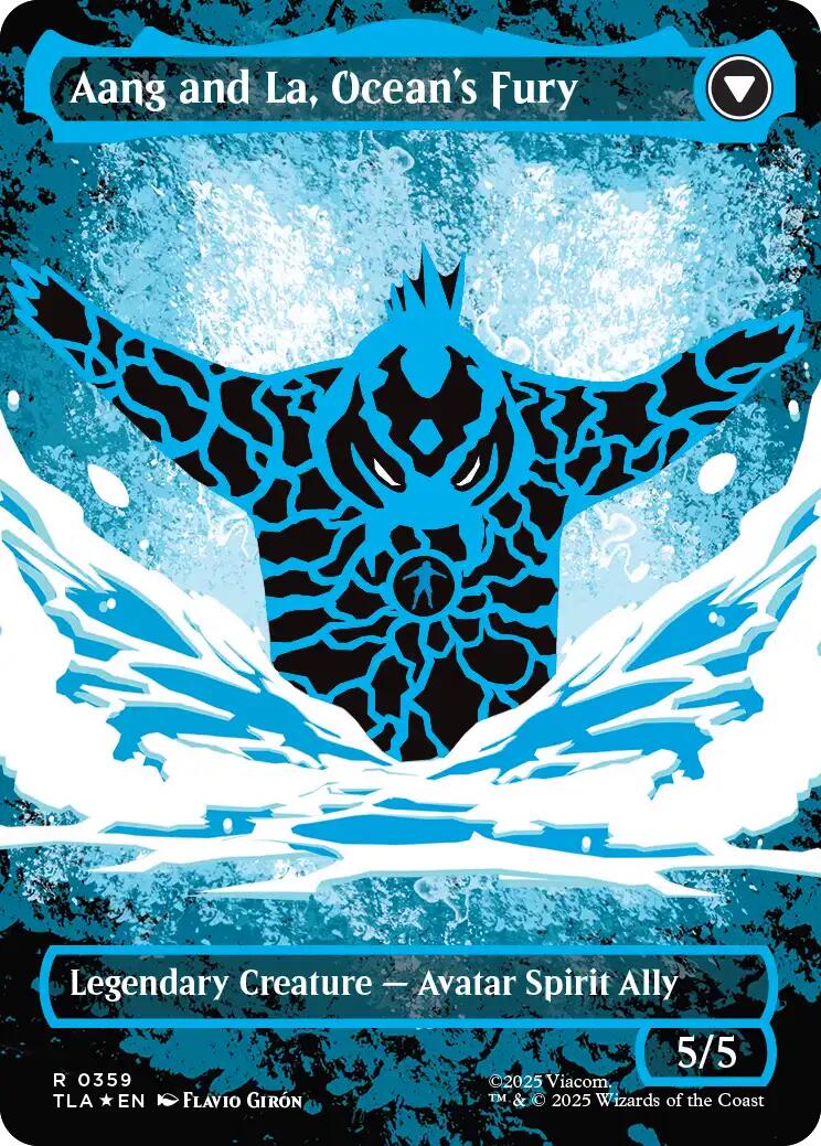 Aang, Swift Savior (Borderless) (Neon Ink Foil) [Avatar: The Last Airbender] - The Mythic Store | 24h Order Processing