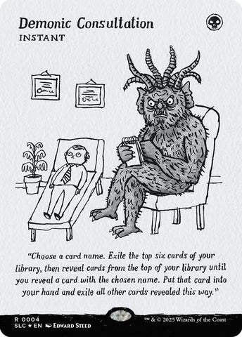 Demonic Consultation (Halo Foil) [Secret Lair Countdown Kit] - The Mythic Store | 24h Order Processing